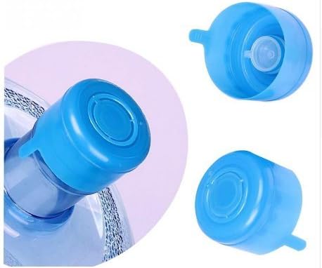 5 botellas de agua de repuesto de 2.165 in, 3 o 5 galones, tapa a presión, antisalpicaduras, tapa interior