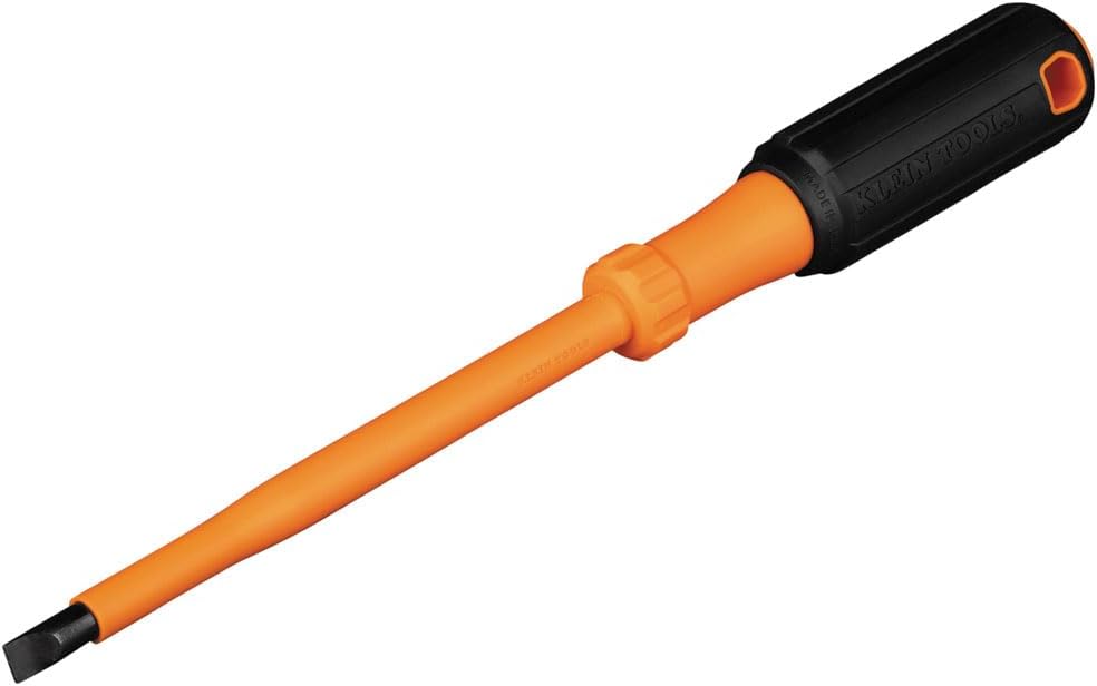 Klein Tools 6866INS – Destornillador aislante, punta de gabinete de 1000 V de 516 pulgadas, destornillador con vástago de 6 pulgadas, punta