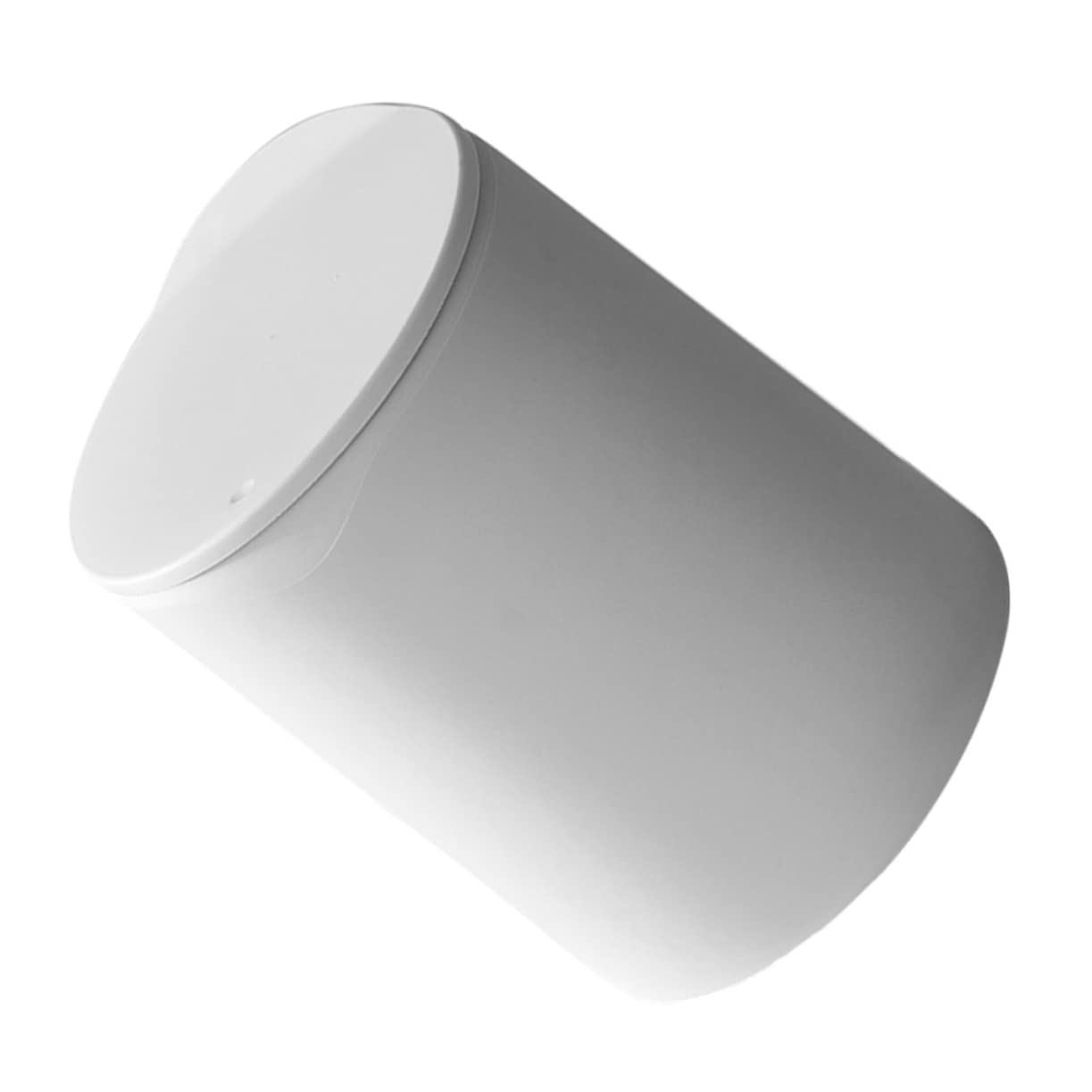Zerodeko Contenedor de basura con tapa, contenedor de plástico con tapa, cubo de basura de plástico con tapa, contenedor de basura para baño,