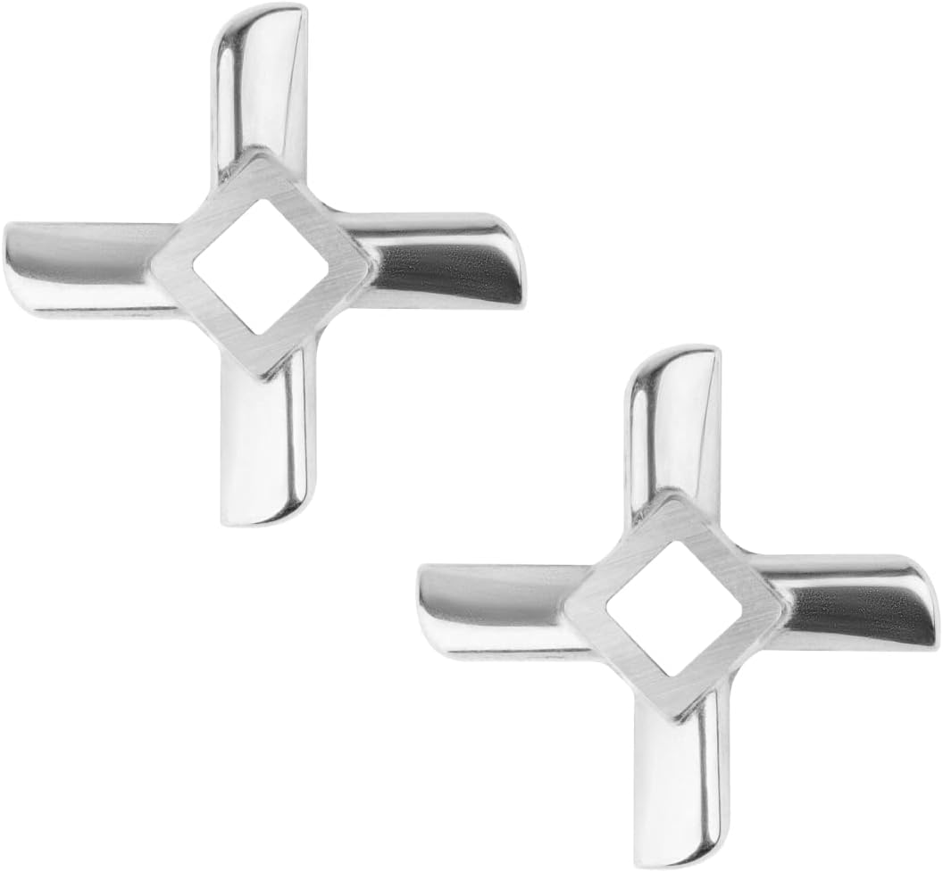 Cuchilla para picadora de carne #8  Cuchillas de repuesto para picadora de carne eléctrica, 2 piezas, piezas de picadora de carne, accesorios para