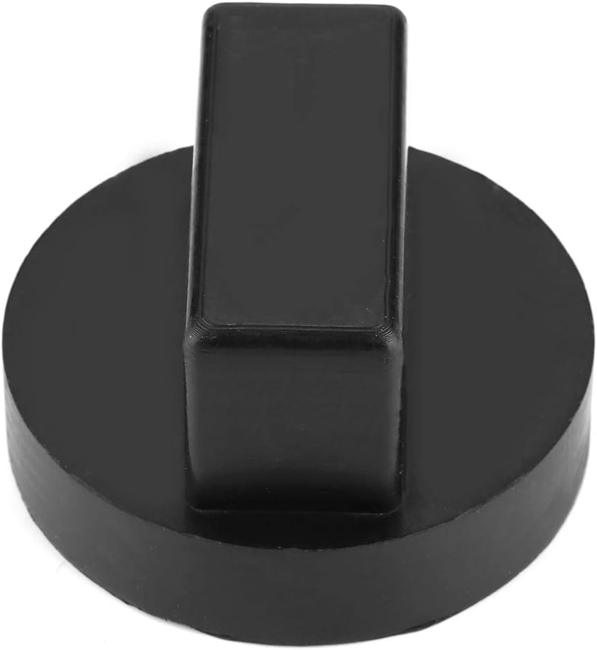 Evgatsauto Adaptador de almohadilla de goma negra, almohadilla de goma para gato de piso, marco ranurado, riel de suelo, almohadilla de elevación