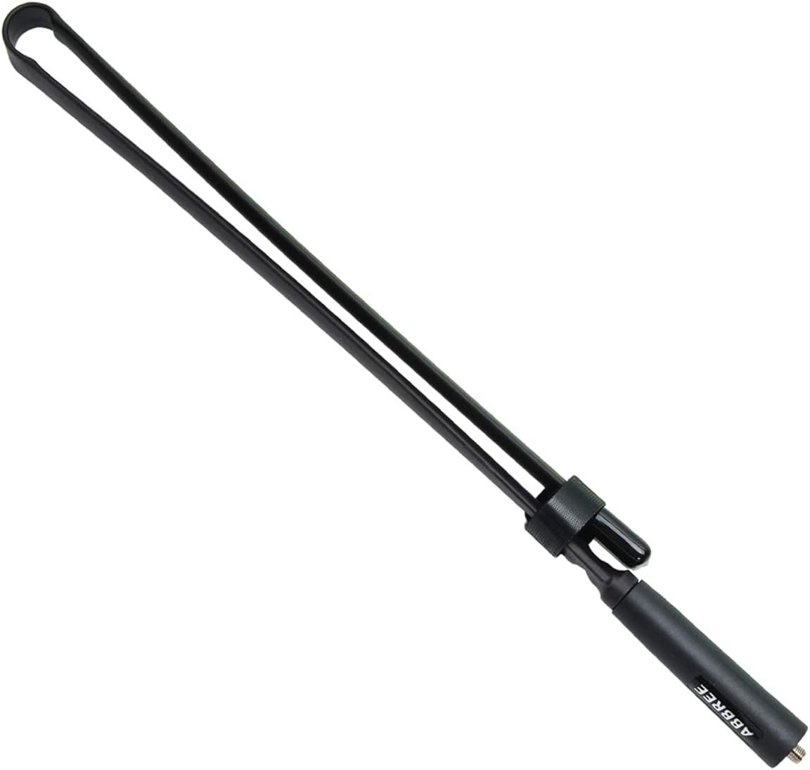 Abbree SMA – Antena de banda dual hembra VHFUHF 144430 MHz antena de látigo suave de alta ganancia para radio bidireccional Baofeng UV-5R UV-82.