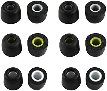 Zotech 6 pares de auriculares de repuesto de espuma viscoelástica, puntas para auriculares deportivos JayBird BlueBuds X, X2 y X3 (SML)