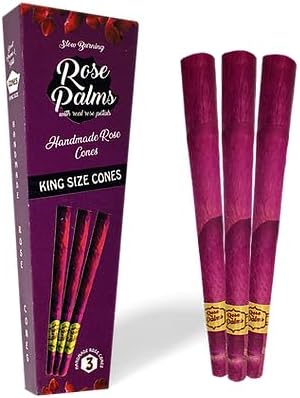 6 conos de preoll de pétalos de rosa originales y amarillos dobles de tamaño King l Conos naturales enrollados a mano l Conos sin blanquear W Filtro