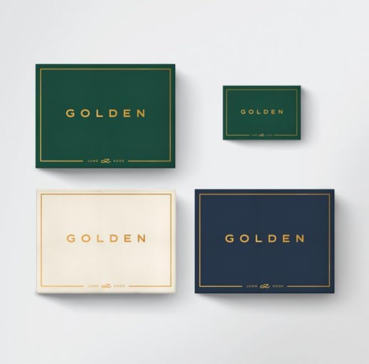 Set BTS JUNGKOOK GOLDEN 1er álbum en solitario 3 Ver Set + Weverse Album Ver