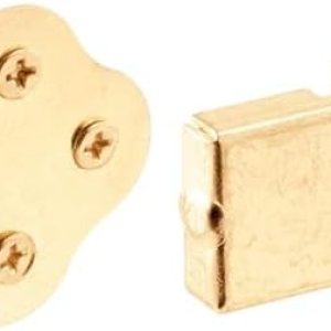 Prime-Line U 9926 – Cerradura abatible de madera para ventana, proyección de 58 pulgadas, construcción de acero estampado, chapado en latón (paquete Prime-Line U 9926 – Cerradura abatible de madera para ventana, proyección de 58 pulgadas, construcción de acero estampado, chapado en latón (paquete