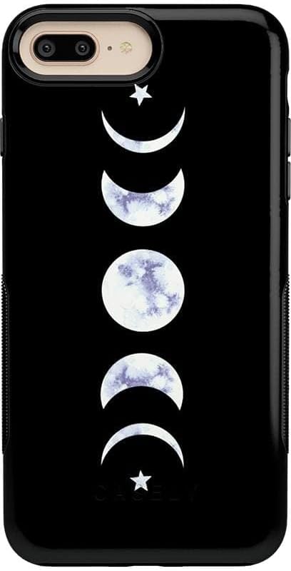 Casely Funda compatible con iPhone 678 Plus  It’s Just a Phase  Funda con diseño de luna de mármol