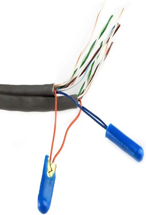 SaferCCTV Conectores rellenos de gel de alambre B de crimpado, aislamiento premium, conector B impermeable, 200 piezas