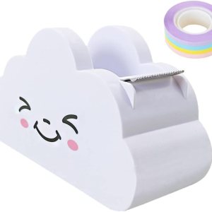 jojofuny Dispensador de cinta de oficina, dispensador de cinta de escritorio, forma de nube, dispensador de cinta de escritorio de oficina, cortador jojofuny Dispensador de cinta de oficina, dispensador de cinta de escritorio, forma de nube, dispensador de cinta de escritorio de oficina, cortador