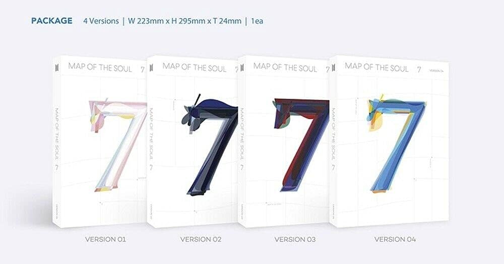 “NA” BTS MAP OF THE ALMA 7 Álbumes al azar Ver. CD+36p Photobook+20p Mini libro+52p Lyric Book+Photocard+Postal+Pegatina+Papel para colorear+Tarjeta