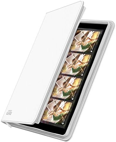 Funda para cubierta Quadrow Zipfolio Xeno de 8 bolsillos, color blanco
