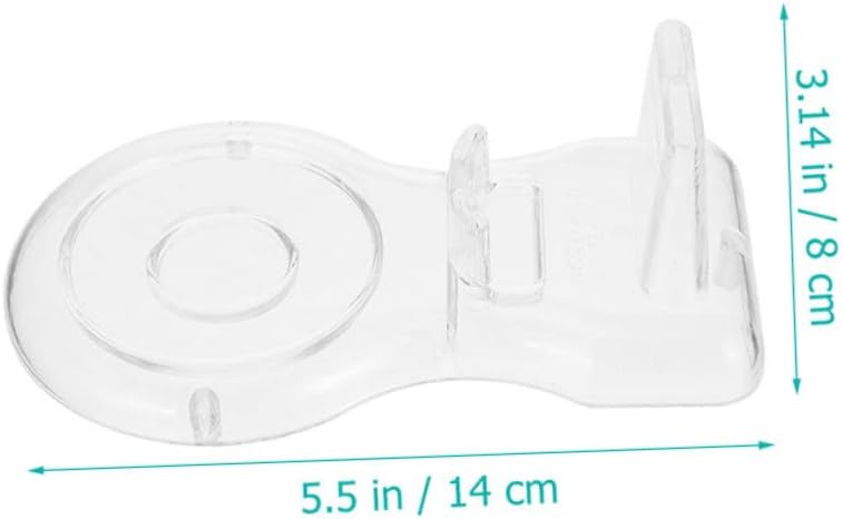 ORFOFE Soporte para platos, taza de café, taza de café transparente, 2 piezas, soporte de exhibición de platos, tazas y platillos acrílico
