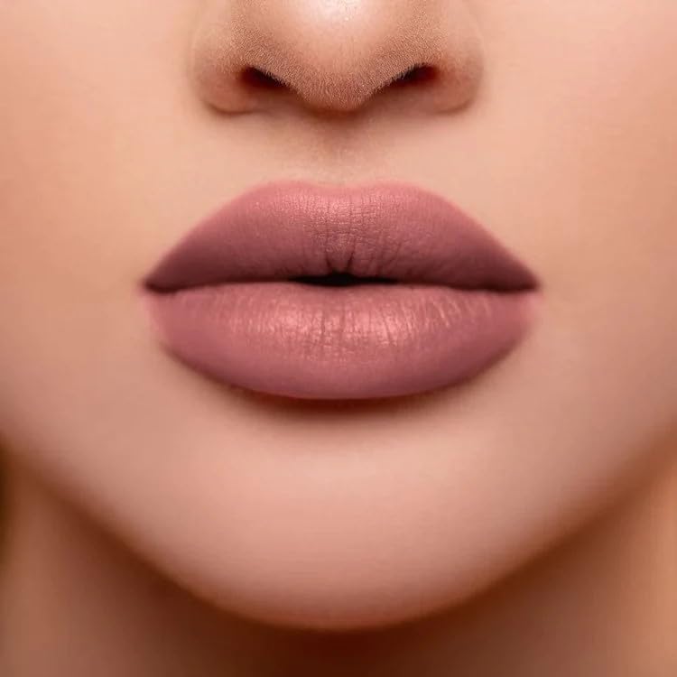 Lápiz labial a prueba de besos 21 Naughty Nude Liquid Matte Lipstick de larga duración a todo color pigmento