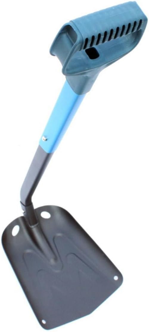 Yardwe Raspador de hielo plegable de aluminio, pala de nieve de hielo, raspador largo de aluminio, 2 uds