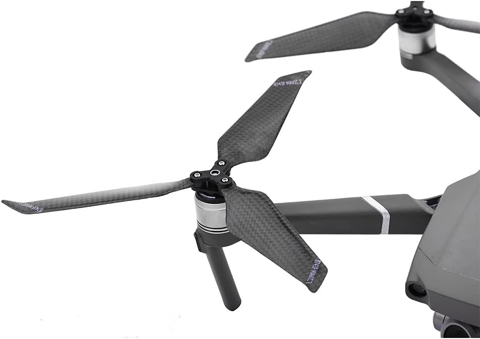 ALPGEN 4PCS 8743F Carbon Fiber PropellerFit for DJI Mavic 2 Pro Zoom Drone 3 Blade 8743 Folding Blade Props Replacement Prop Spare Parts Replacement