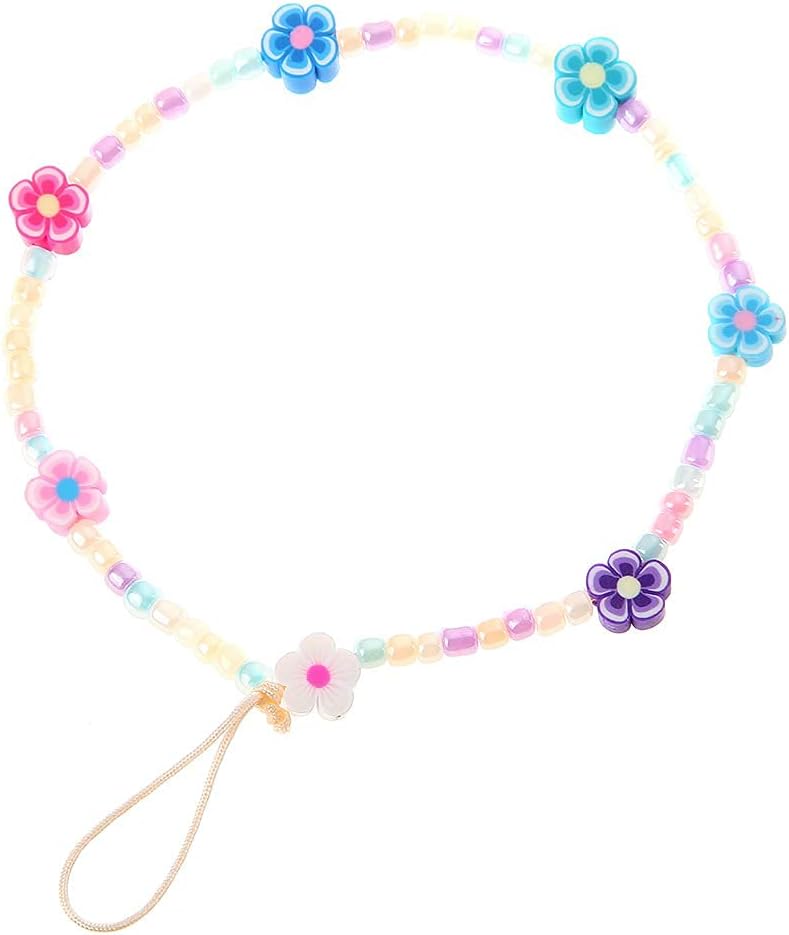 LiQunSweet 100 cuentas de color mixto hechas a mano de arcilla polimérica flor de ciruelo para bricolaje, joyas, collares, pulseras, aretes,
