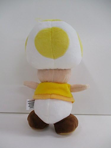 Sanei Super Mario All Star Collection AC32 – Peluche de sapo amarillo de 8 pulgadas