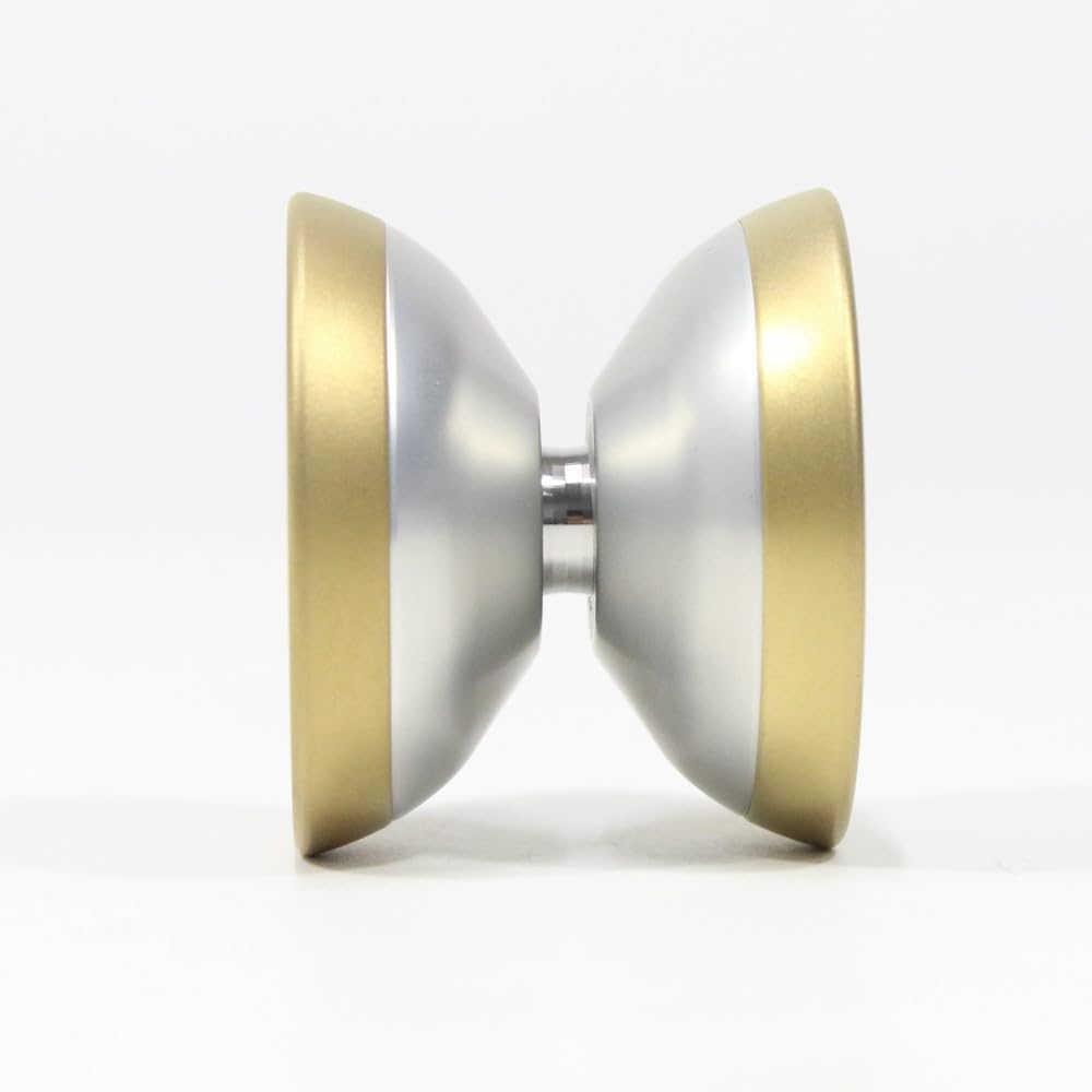 Yoyorecreation Tone Yo-Yo – Bi-Metal – Técnico checo Tony ec Signature YoYo (plateado con llantas doradas)