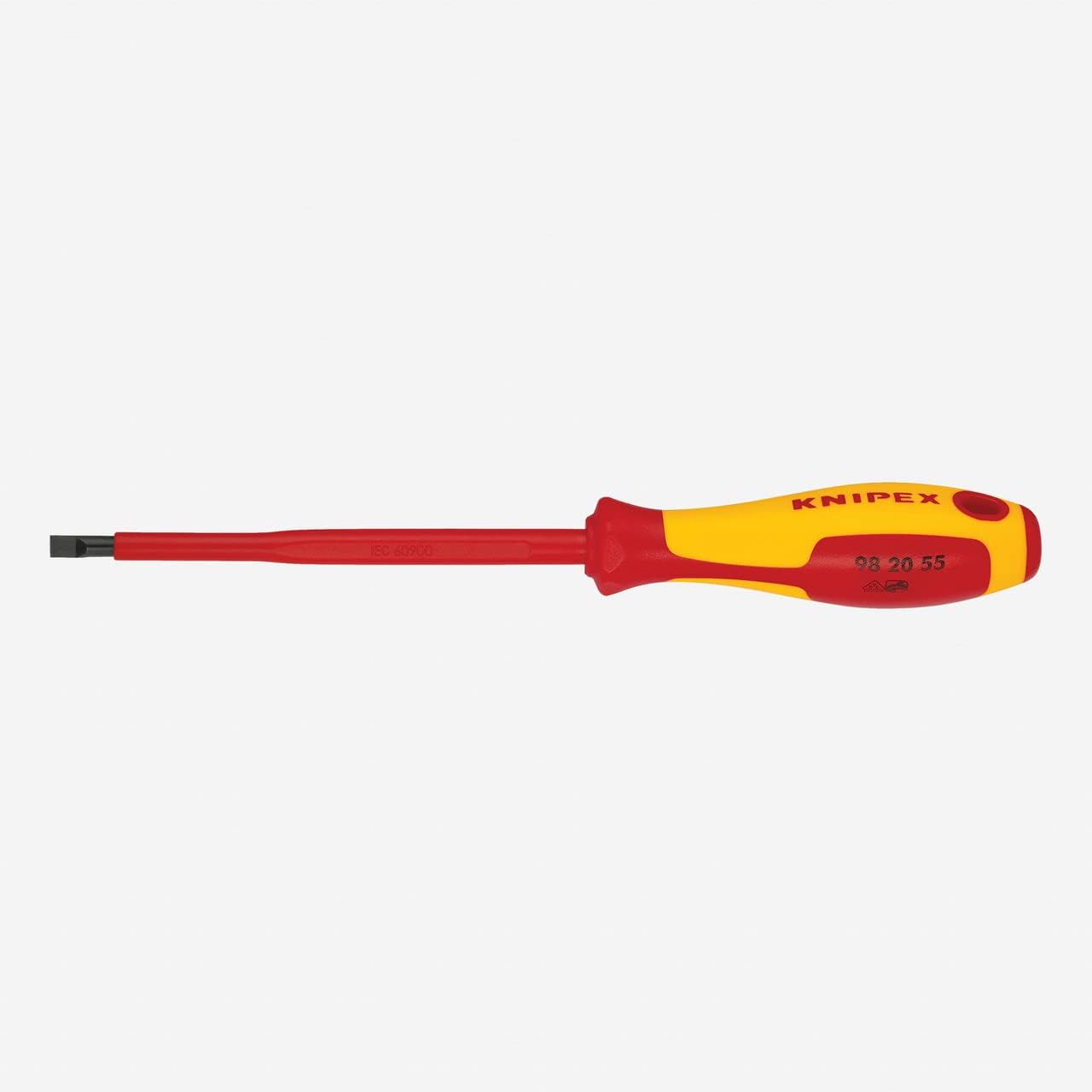 Knipex – Destornillador ranurado, aislamiento de 5″-1000V, punta de 732″ (982055)