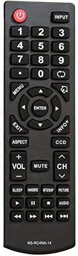 ALLIMITY NS-RC4NA-14 Reemplazo de control remoto para Insignia TV NS-28ED200NA14 NS-24E400NA14 NS-19E310NA15 NS-24D510NA15 NS-32D312NA15
