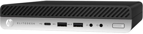 HP Elitedesk 800 G3 Mini Business Desktop (Intel Quad Core i5-6500T, 16 GB DDR4 RAM, 1 TB SSD) Tipo-C, DisplayPort DP, WiFi, Ethernet,
