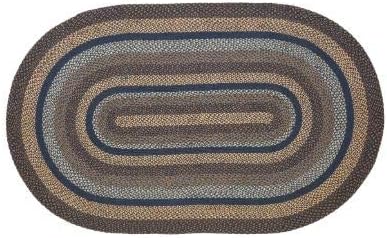IHF Home Decor  Colección Denim Premium Trenzado  Estilo primitivo, rústico, campestre, rústico  Yutealgodón  30 días sin riesgo  Alfombra de