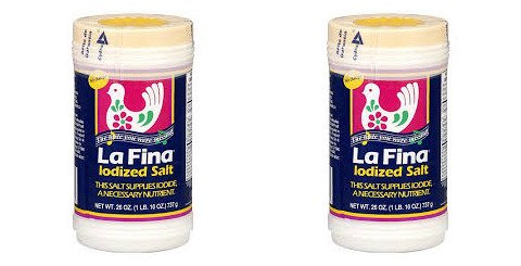 La Fina Sal yodada 26 oz (paquete de 2)