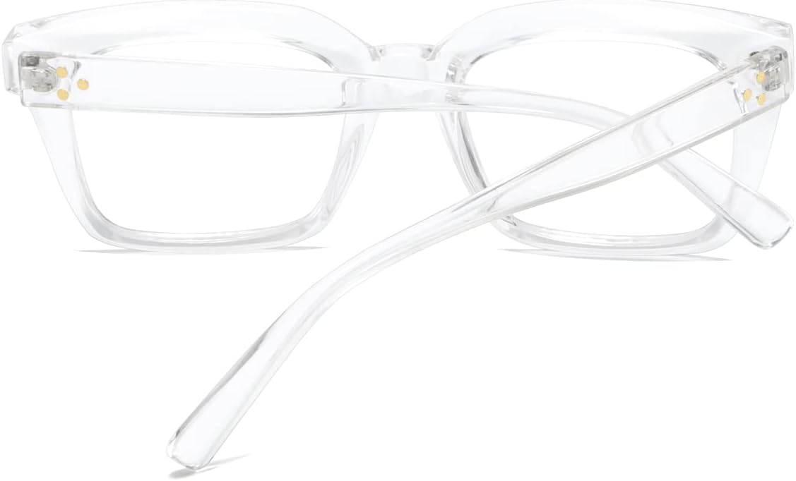 Lentes de bloqueo de luz azul, para lectura en computadora, juegos, televisión, teléfonos, gafas para mujeres y hombres, marco cuadrado grueso 2105