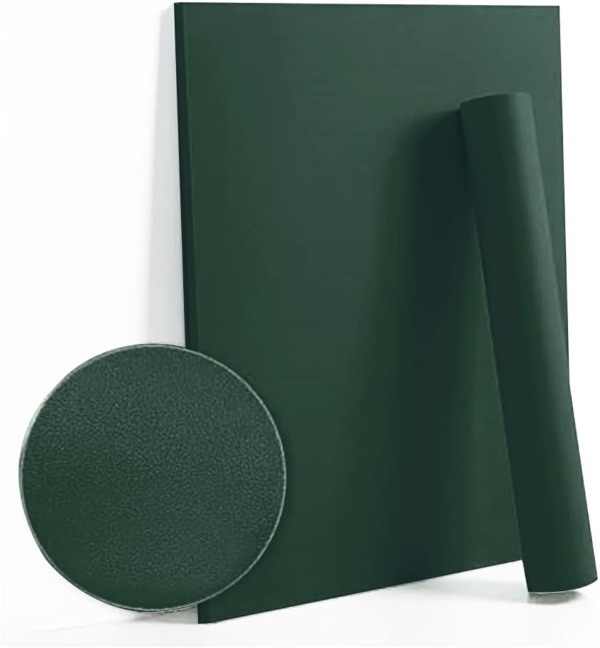 Dimoon Papel pintado de 110 x 17.7 pulgadas, color verde oscuro, grueso, impermeable, retro, verde, papel de contacto extraíble, papel de pared