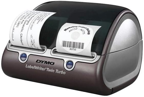 DYMO LabelWriter Impresora Térmica Directa – Monocromo – Platino – Impresión de etiquetas