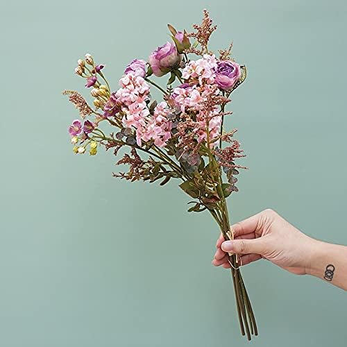 Rosas silvestres retro de lujo con aspecto seco de hierba, ramo de flores especiales para fotografía de boda (color amarillo otoño)