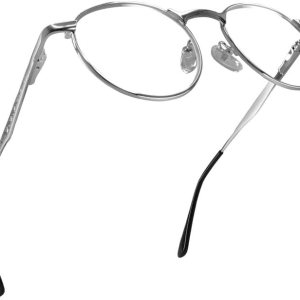 2SeeLife Lentes de lectura con borde de metal plateado para hombres y mujeres para lucir modernos con visión clara, lectores resistentes y duraderos 2SeeLife Lentes de lectura con borde de metal plateado para hombres y mujeres para lucir modernos con visión clara, lectores resistentes y duraderos