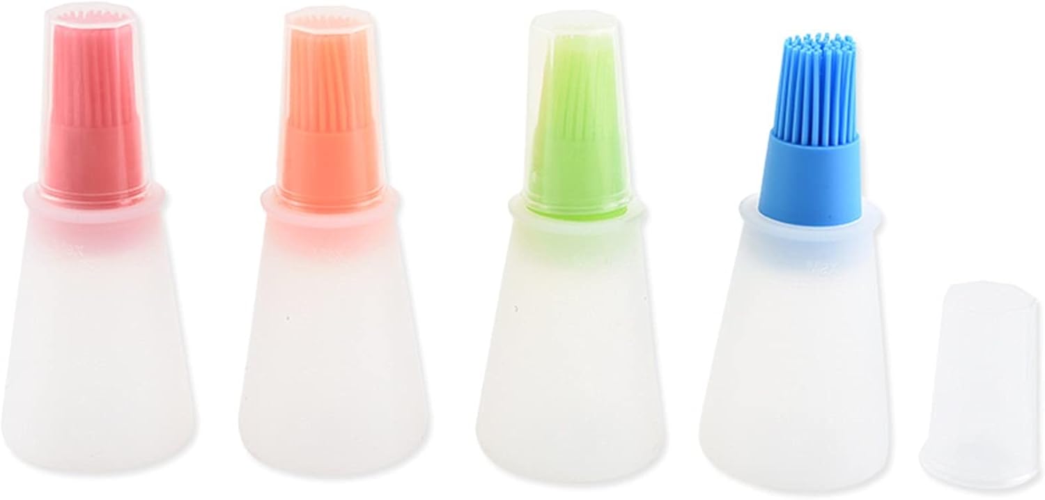 Cepillo de silicona duradero y resistente al calor, para botella de aceite, para parrilla, accesorios de cocina, barbacoa, barbacoa, cocina,