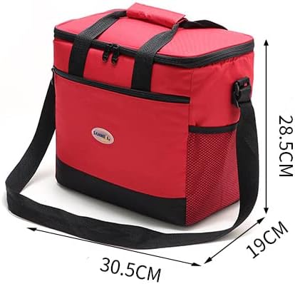 MAXBA Lonchera plegable a prueba de fugas con correas ajustables, bolsa de almuerzo para mujereshombres, lonchera aislada para adultos, bolsa