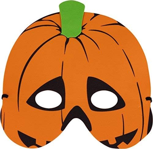 Kangaroo Spooky Fun Galore Paquete de 12 máscaras de espuma de Halloween para fiestas de disfraces de niños – Miedo, grito, momia, fantasma,