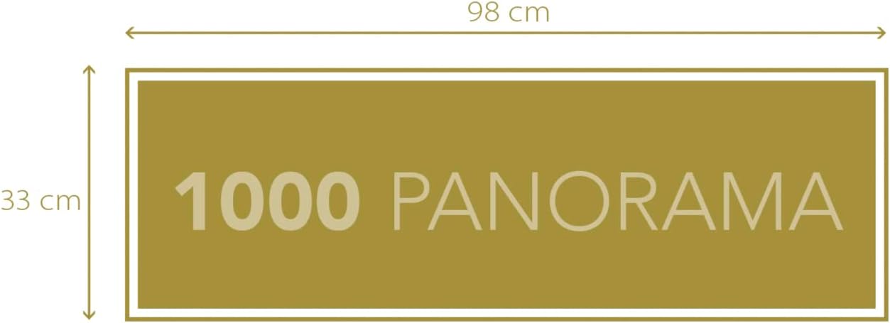 Clementoni Lord of The Rings Panorama Rings-1000 Pieces Adults, Panoramic, Famous Movie Puzzles, Made in Italy, Multicoloured, 39739