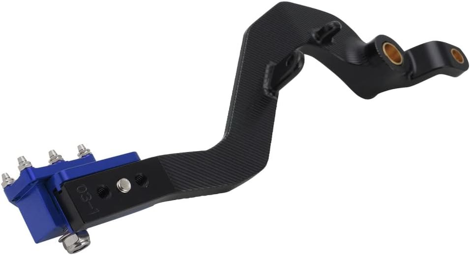 JFG RACING Pedal de freno trasero de motocicleta Palanca de freno de pie plegable de aluminio para WR250R 2008-2020 WR250X 2008-2011 Dirt Bike Azul