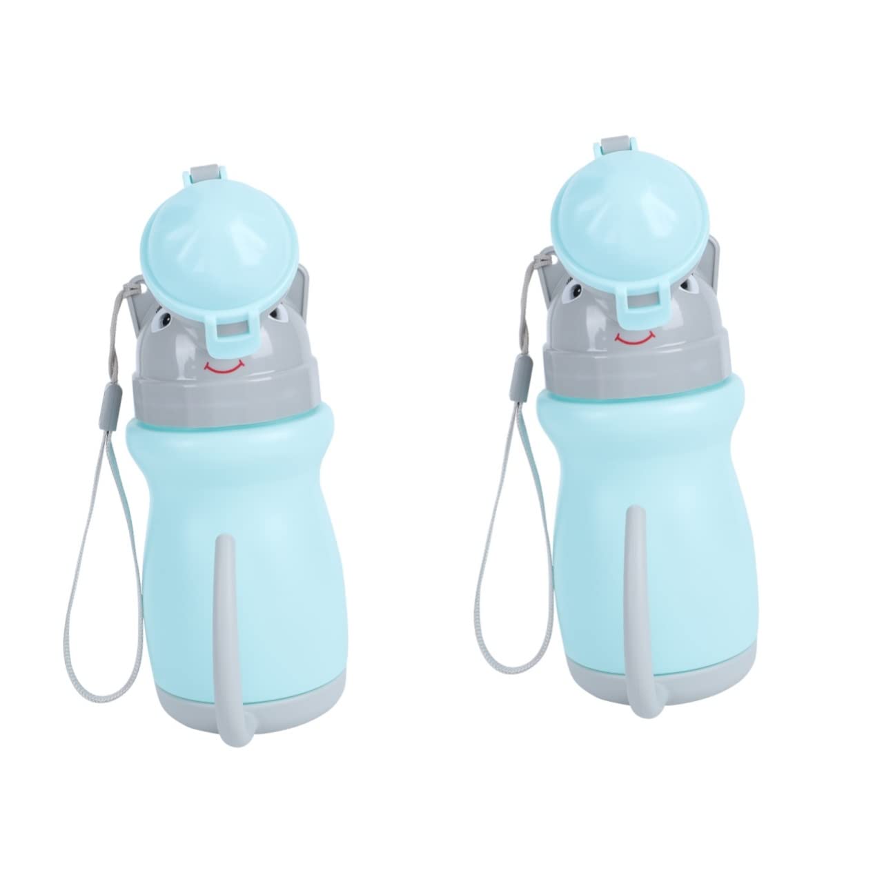 Kisangel 2 uds. Orinal de entrenamiento portátil para niños, orinal para orinal, inodoro de viaje, orina práctica para niños pequeños para botella