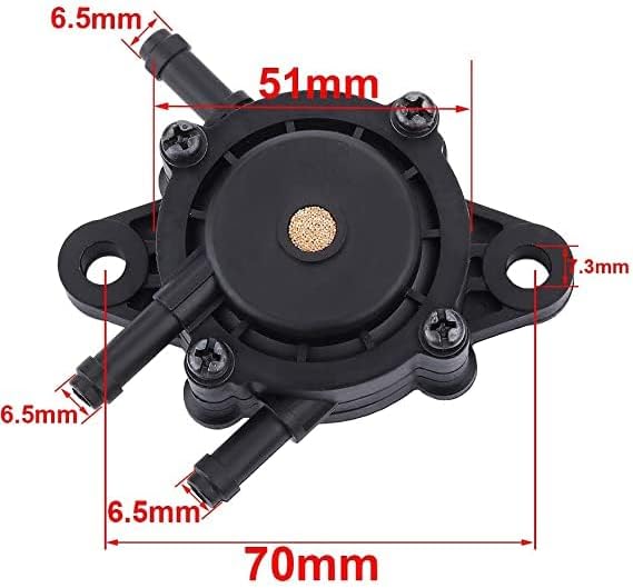 Bomba de combustible con filtro de combustible para Honda Yamaha Kohler John Deere B&S reemplaza 808656 491922 691034 692313 807429 motor