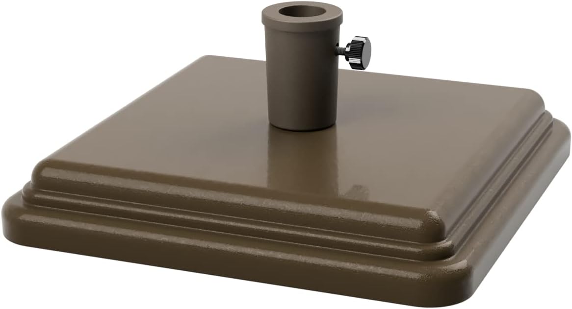 Base de sombrilla de peso de 40 libras diseñada para ser utilizada con una mesa de patio