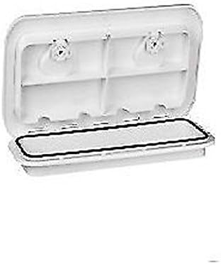 Seaflo Escotilla y tapa de acceso para cubierta de barco marino, 23.9 x 13.9 pulgadas, blanco, 23.858 in x 13.898 in