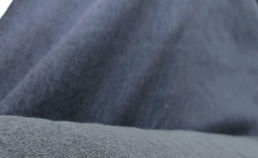 Tela de lino y algodón de sarga azul marino  Material versátil y duradero, ideal para ropa, costura y manualidades