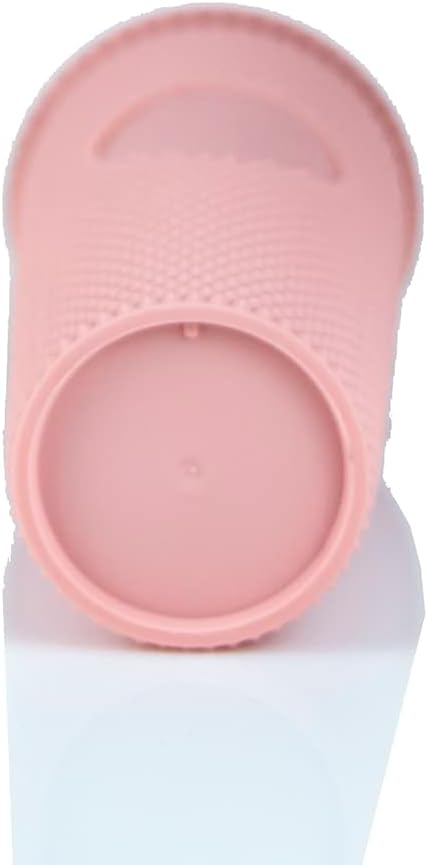 Hogg Vaso de 24 onzas con tapa y pajita, para bricolaje, personalizable con brillo o purpurina, vaso Venti texturizado reutilizable, aislamiento de
