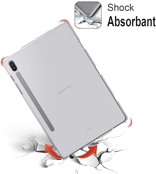 Funda para Samsung Galaxy Tab S9 FE+ de 12.4″, ultra delgada, suave, mate, transparente, carcasa trasera transparente para Samsung Galaxy Tab S9 FE