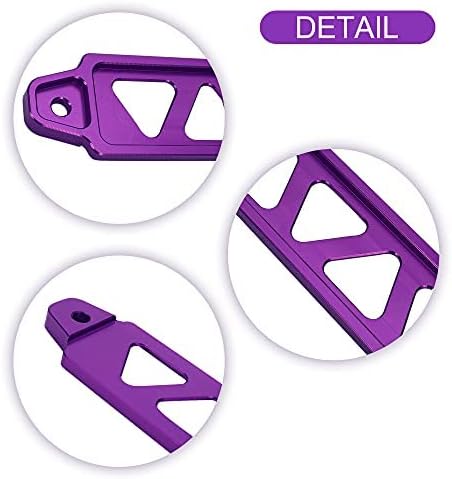 TOMALL Soporte de amarre de batería para automóvil de aleación de aluminio Soporte de montaje de batería Accesorios de bloqueo para Honda Civic