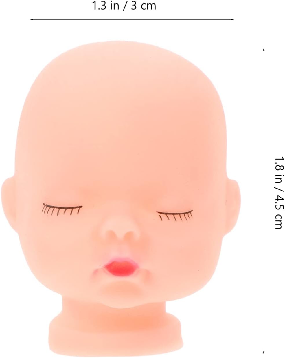 Sewroro 10 piezas de cabezas de muñeca esculpir cabeza calva maniquí mini pieza de simulación para manualidades, muñecas de bricolaje, decoración de