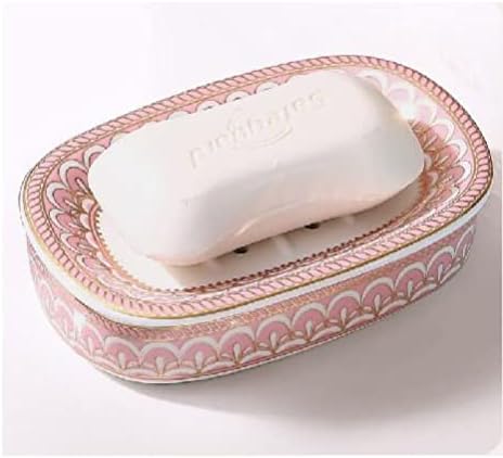 Jabonera para baño, ducha, cocina, bañera, fregadero, encimera, diseño vintage de concha de mar, soporte para jabonera con escurridor, recipiente de