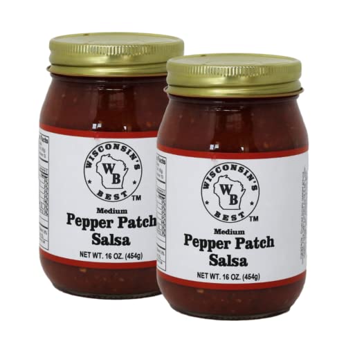 Wisconsin’s Best – Salsa de parche de pimienta mediana 16oz. (paquete de 2)