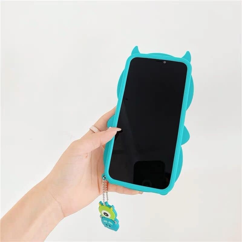 Funda de silicona suave con dije para Apple Disney, Disneyland 3D, dibujos animados, anime, encantador, para niños y niñas (para iPhone 11 Pro Max,