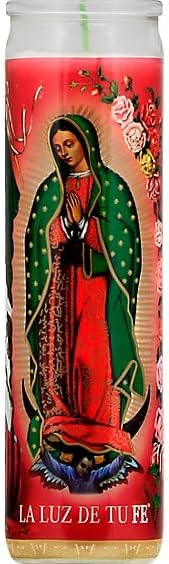 Vela Virgen de Guadalupe PAQUETE DE 12
